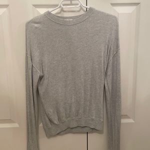Grey long sleeve shirt